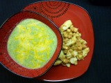 Chickpea and Artichoke Masala and Pureed Broccoli Soup