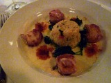 Gandy dancer: Proscuitto-Wrapped Sea Scallops